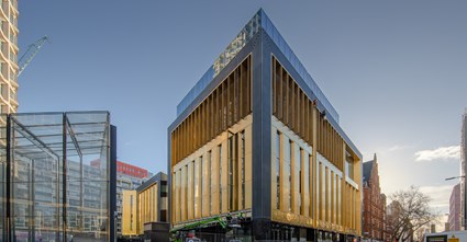 In this image you can see how close the Outernet building is to Tottenham Court Road station