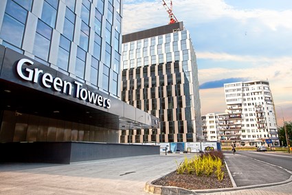 Green Towers Entrance