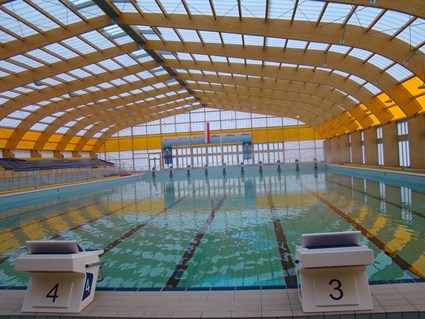 Outdoor swimming pools complex in Drzonków