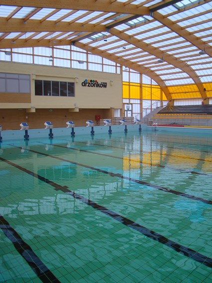 Outdoor swimming pools complex in Drzonków