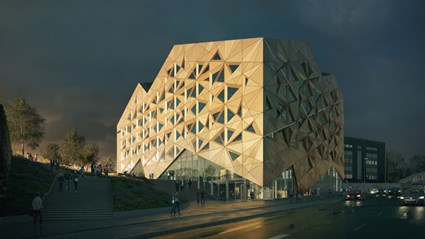 Juvelen’s walls and floor structure are prefabricated, resulting in a fast and cost-efficient building process.