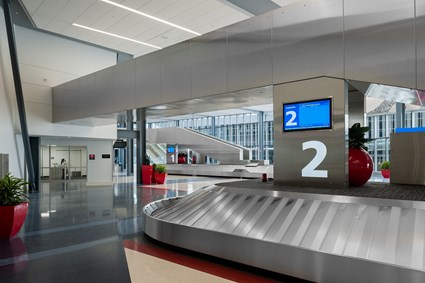 Philadelphia International Airport (PHL)  Terminal F Baggage Claim  (Photo credit: Tom Crane Photography)