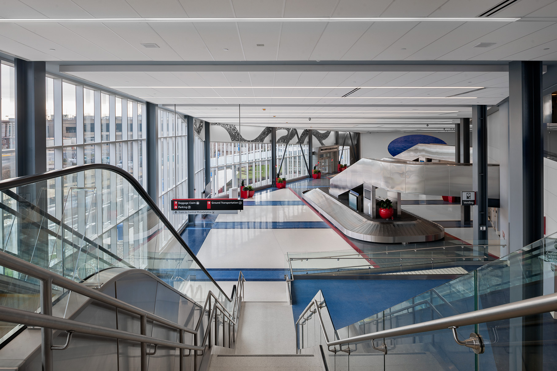 Philadelphia International Airport (PHL)  Terminal F Baggage Claim  (Photo credit: Tom Crane Photography)