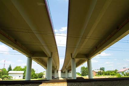 Viaduct over railway line