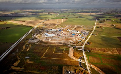 Flight scanning of the ESS site, July 2017