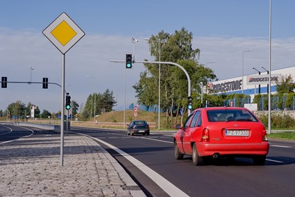 Skrzyżowanie ulic Bałtyckiej i Janikowskiej w Poznaniu