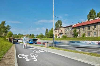 Ścieżka rowerowa wzdłuż ul. Konstantynowskiej i Zielonej