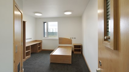 Residents’ rooms at The State Hospital are light and spacious