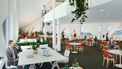 Many employers have understood that light and open spaces, combined with a good indoor climate, positively impact productivity and reduce sick leave.