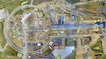 Flight scanning of the ESS site, 1st of November 2016