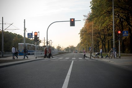 Lotnicza Street In Wroclaw
