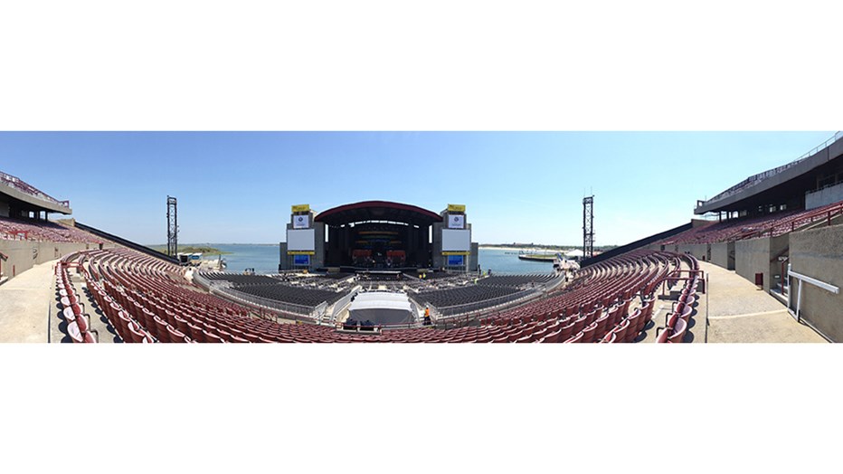 Hurricane Sandy tore through Live Nation's Nikon at Jones Beach Theater, submerging the lower levels of the venue, damaging the stage, seats, backstage and concession areas. In a design-build team, Skanska and architects EwingCole provided Live Nation with a total solution to rebuild in time for the opening of the concert season.