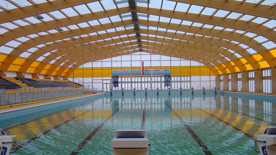Outdoor swimming pools complex in Drzonków