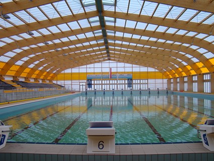 Outdoor swimming pools complex in Drzonków