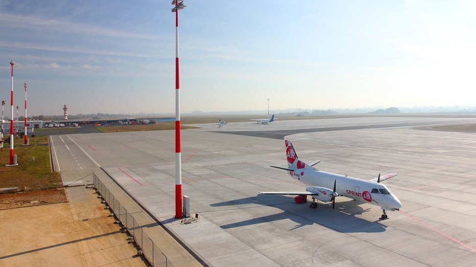 Apron at the Rzeszów-Jasionka Airport